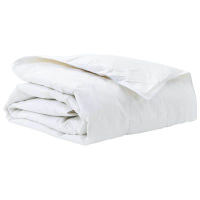 Vidaxl Bettdecke weiß 135 x 220 cm Federn
