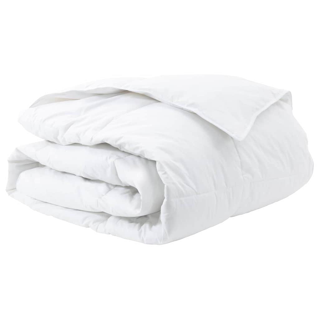 Vidaxl Winterdecke weiß 200 x 200 cm Federn