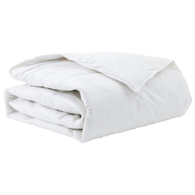 Vidaxl Winterdecke weiß 140 x 220 cm Federn