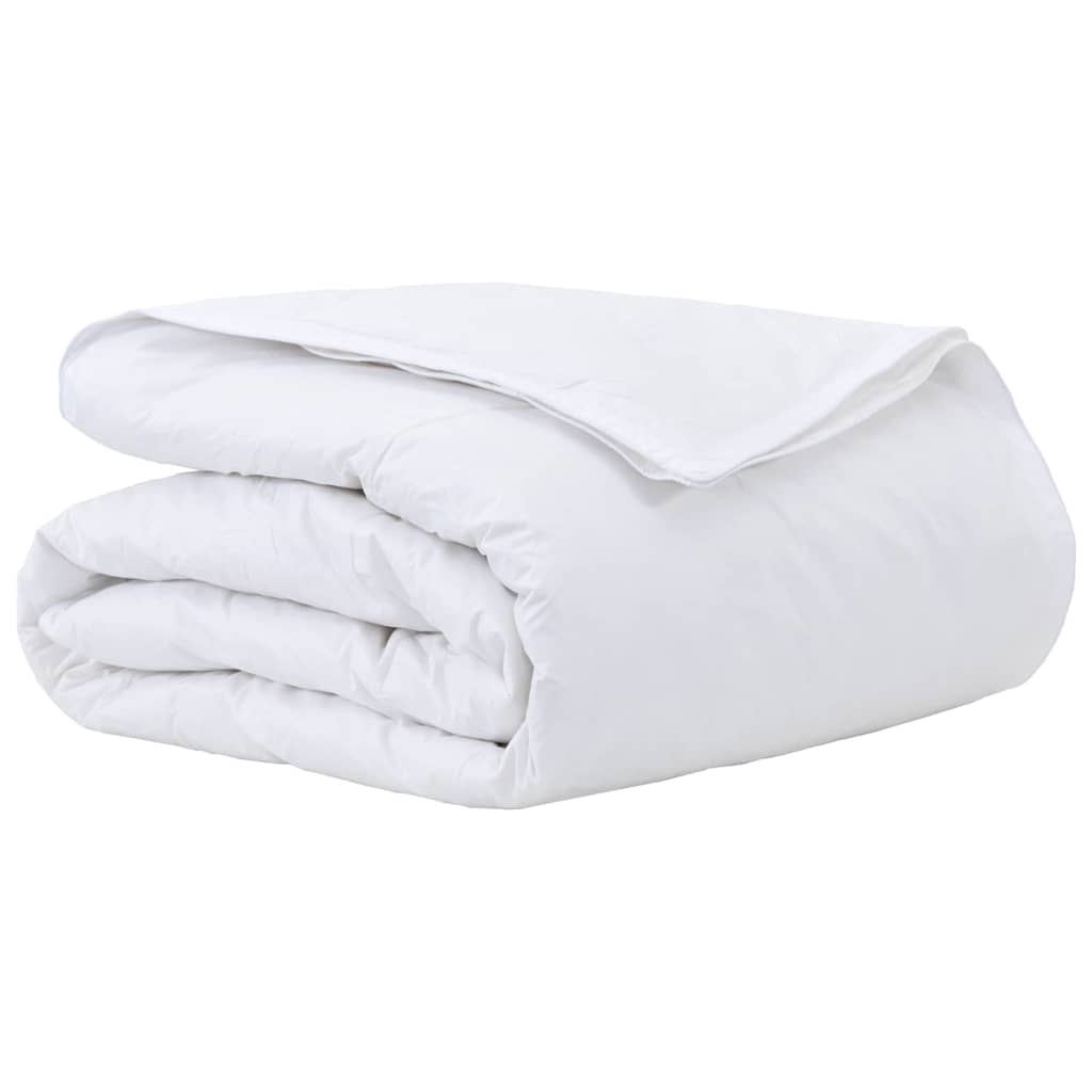 Vidaxl 2-in-1-Bettdecke weiß 155 x 220 cm Federn