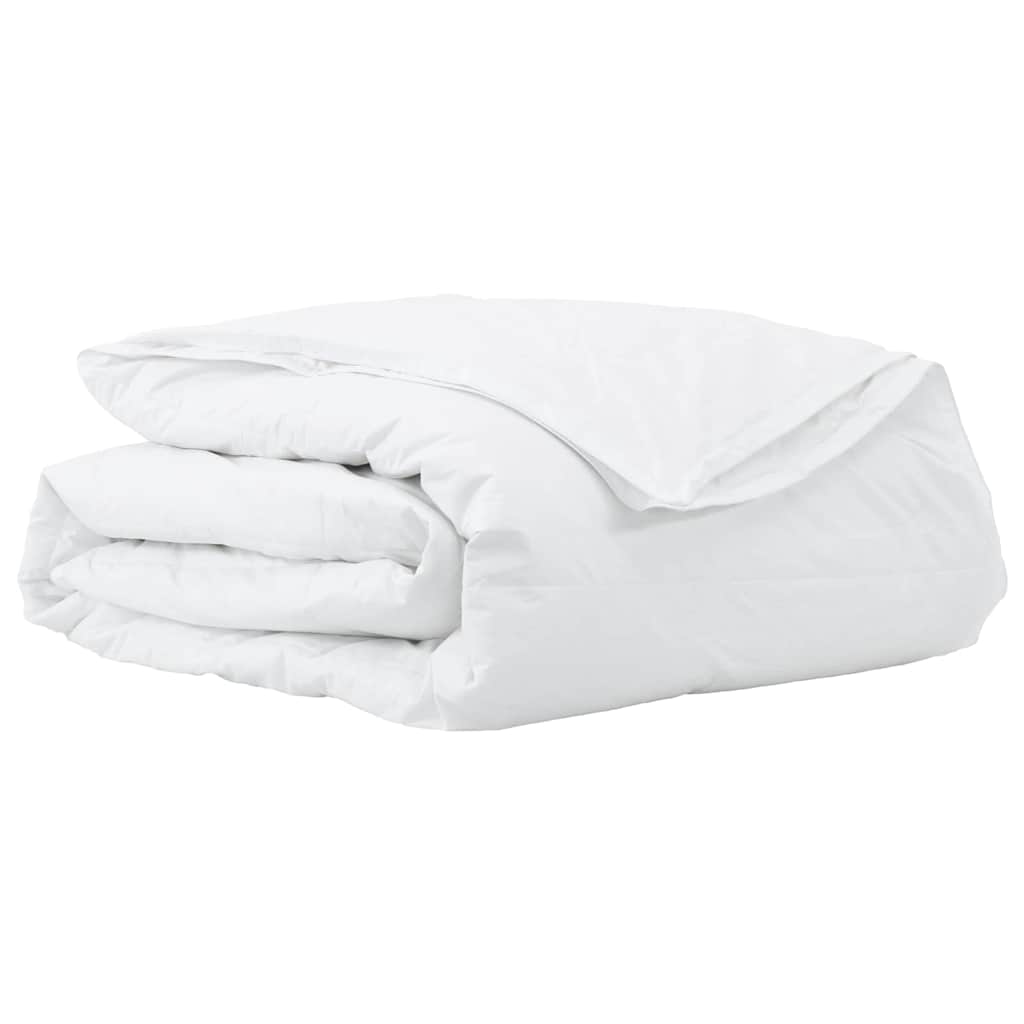 Vidaxl 2-in-1-Bettdecke weiß 240 x 220 cm Federn