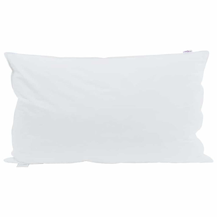 Vidaxxl Kissen mit Kissen 2 Stück weiß 40 x 80 cm Federn
