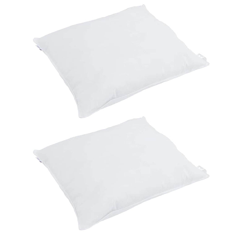VidaXL Kissen mit Kissen 2 Stück weiße 50 x 50 cm Federn