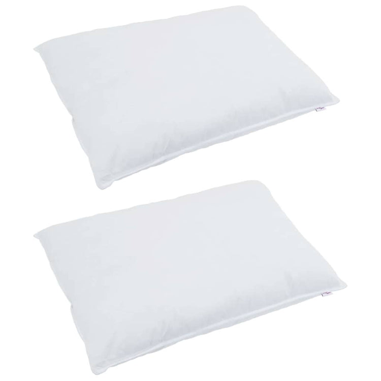 Vidaxxl Kissen mit Kissen 2 Stück weiße 60 x 70 cm Federn