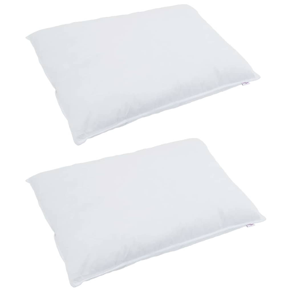 Vidaxxl Kissen mit Kissen 2 Stück weiße 60 x 80 cm Federn