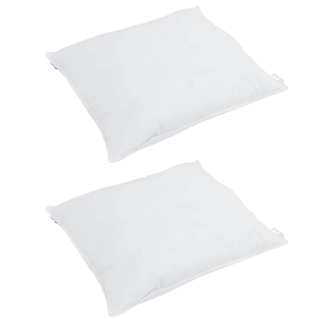 VidaXL Kissen mit Kissen 2 Stück weiße 80 x 80 cm Federn