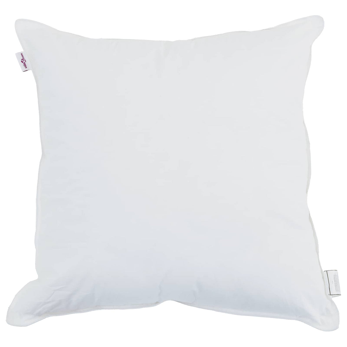 Vidaxxl Kissen mit Kissen 2 Stück weiß 40 x 40 cm Baumwolle