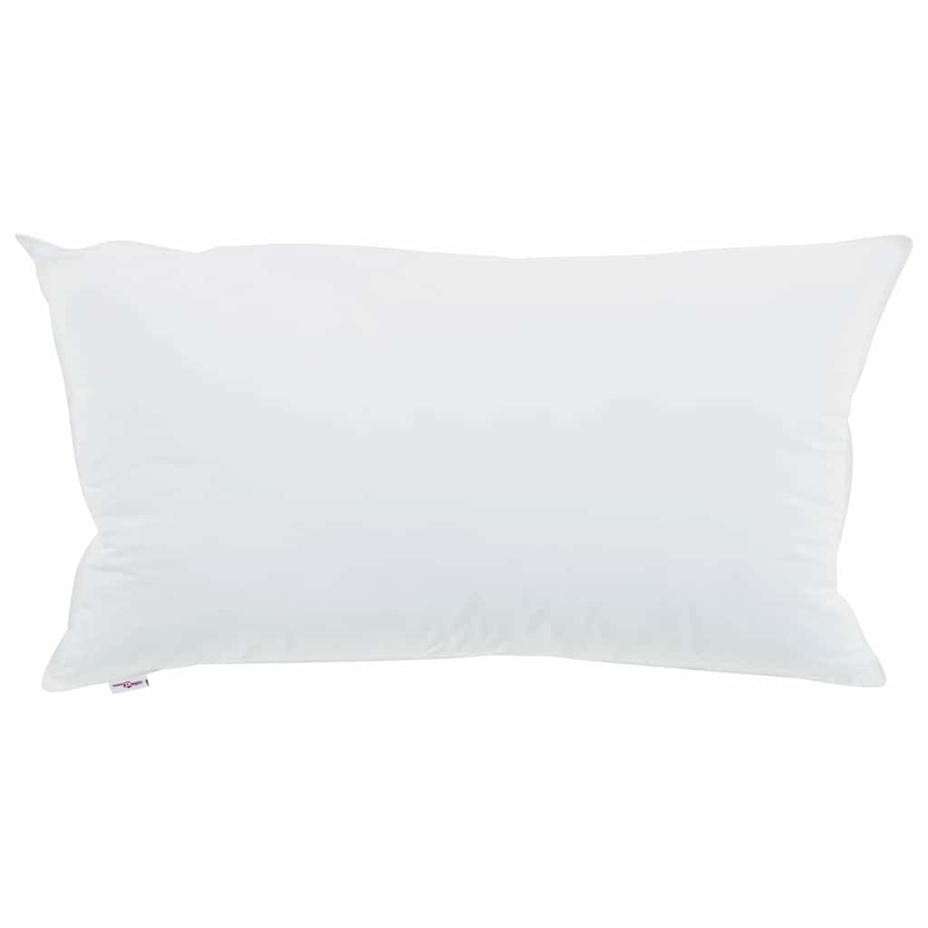 Vidaxxl Kissen mit Kissen 2 Stück weiß 40 x 80 cm Baumwolle