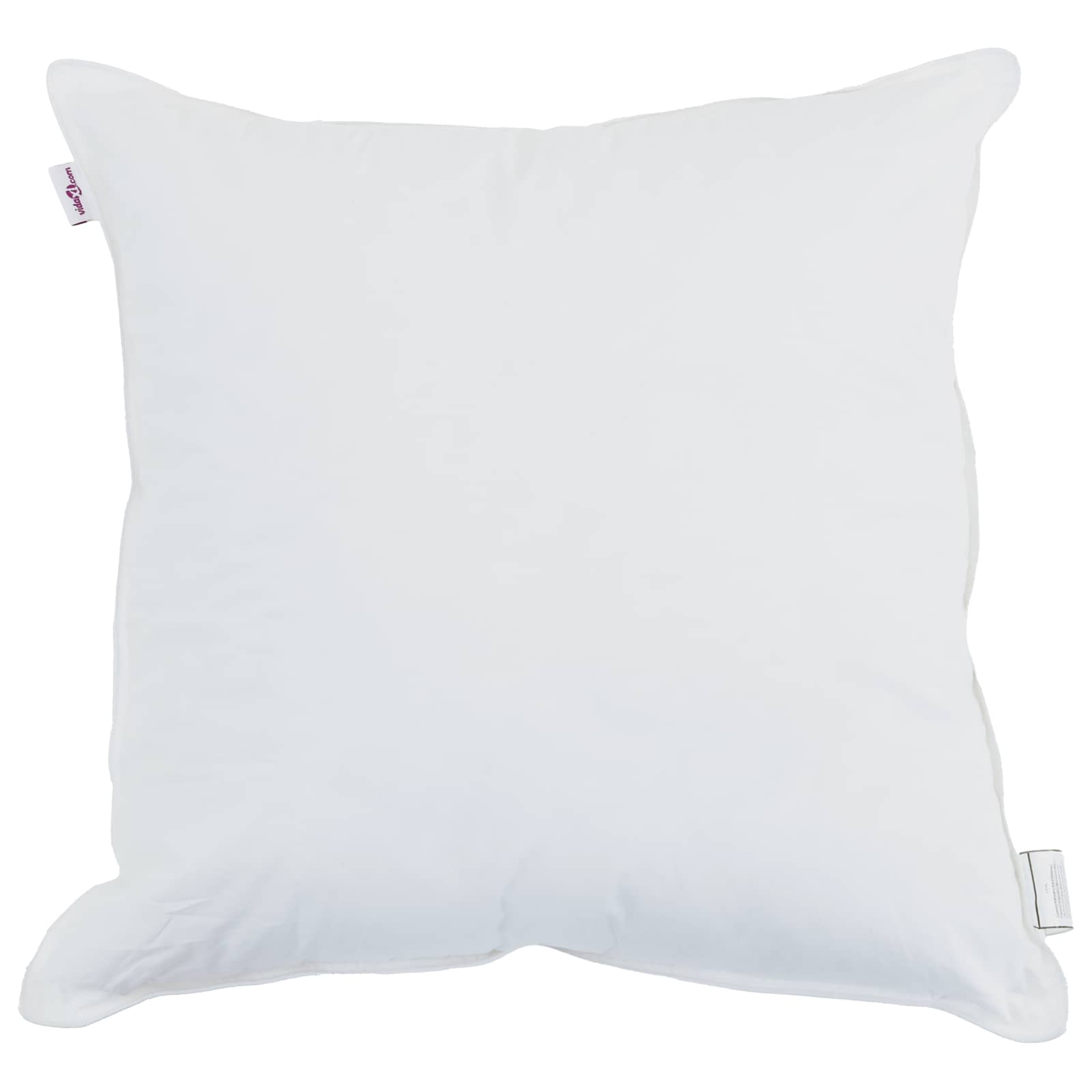 Vidaxxl Kissen mit Kissen 2 Stück weiß 60 x 60 cm Baumwolle