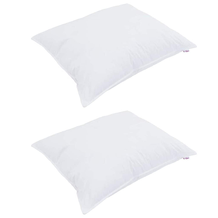 Vidaxxl Kissen mit Kissen 2 Stück weiß 70 x 90 cm Baumwolle