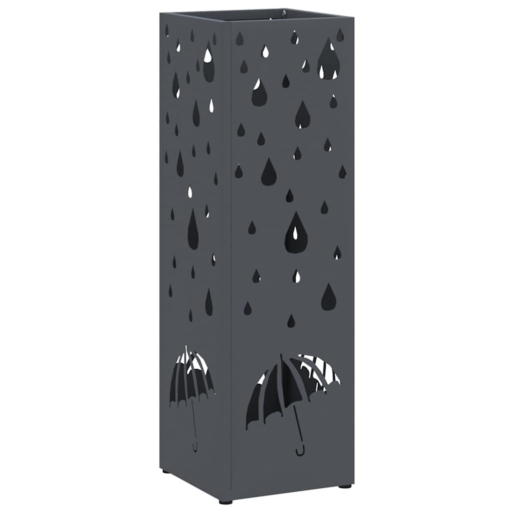 Vidaxl Regenschirm Standard Anthrazit 15,5 x 15,5 x 49 cm Metall