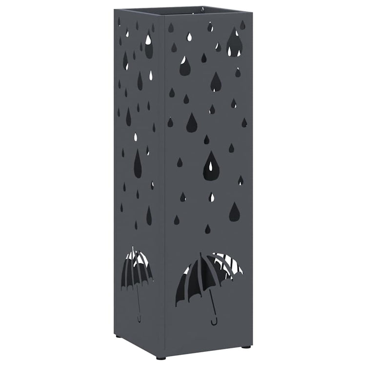 Vidaxl Regenschirm Standard Anthrazit 15,5 x 15,5 x 49 cm Metall