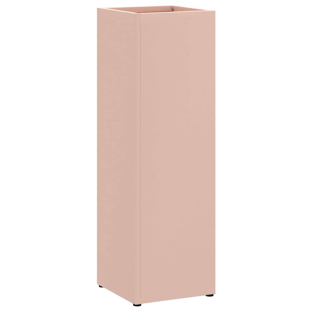 Vidaxl Schirmständer mit Aufbewahrung rosa 15,5 x 15,5 x 49 cm Metall