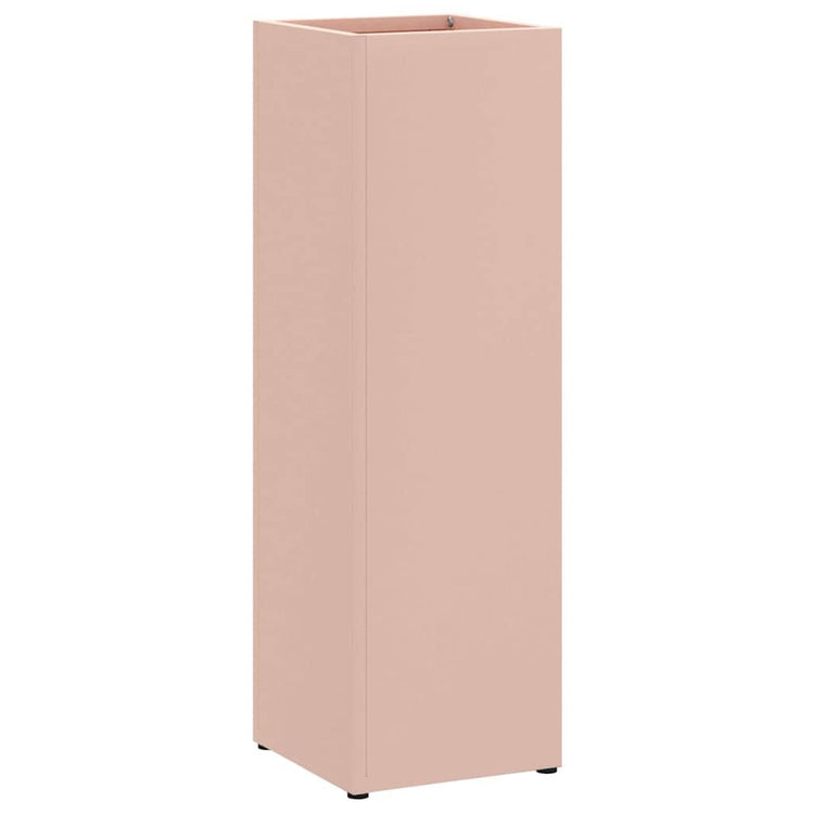 Vidaxl Schirmständer mit Aufbewahrung rosa 15,5 x 15,5 x 49 cm Metall