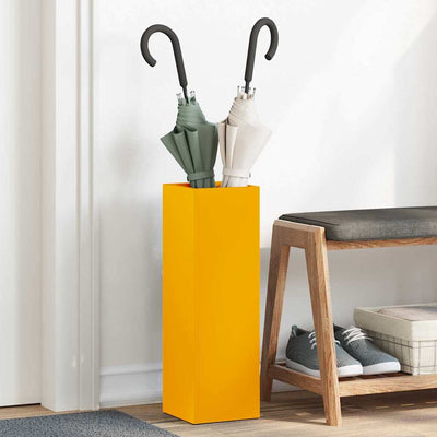 Vidaxl Regenschirm Standard Senfgelb 15,5 x 15,5 x 49 cm Metall