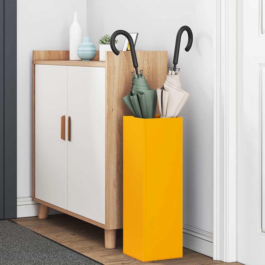 Vidaxl Regenschirm Standard Senfgelb 15,5 x 15,5 x 49 cm Metall