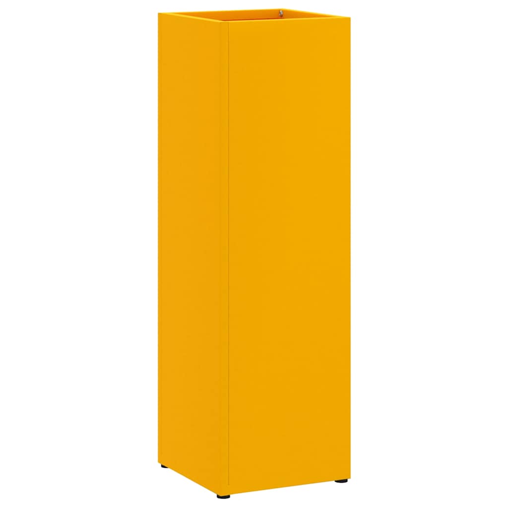 Vidaxl Regenschirm Standard Senfgelb 15,5 x 15,5 x 49 cm Metall