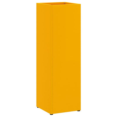 Vidaxl Regenschirm Standard Senfgelb 15,5 x 15,5 x 49 cm Metall
