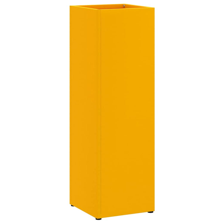 Vidaxl Regenschirm Standard Senfgelb 15,5 x 15,5 x 49 cm Metall