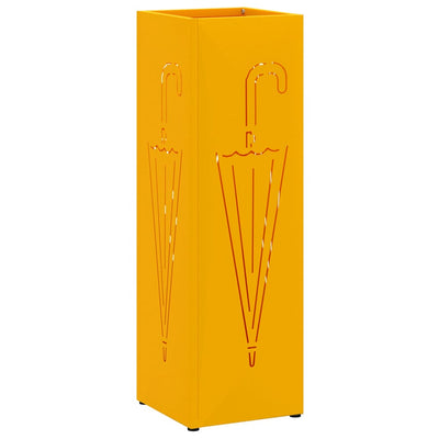 Vidaxl Regenschirm Standard Senfgelb 15,5 x 15,5 x 49 cm Metall