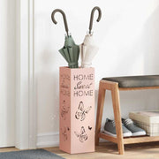 Vidaxl Schirmständer mit Aufbewahrung rosa 15,5 x 15,5 x 49 cm Metall - afbeelding 1