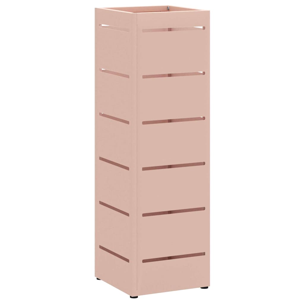 Vidaxl Schirmständer mit Aufbewahrung rosa 15,5 x 15,5 x 49 cm Metall