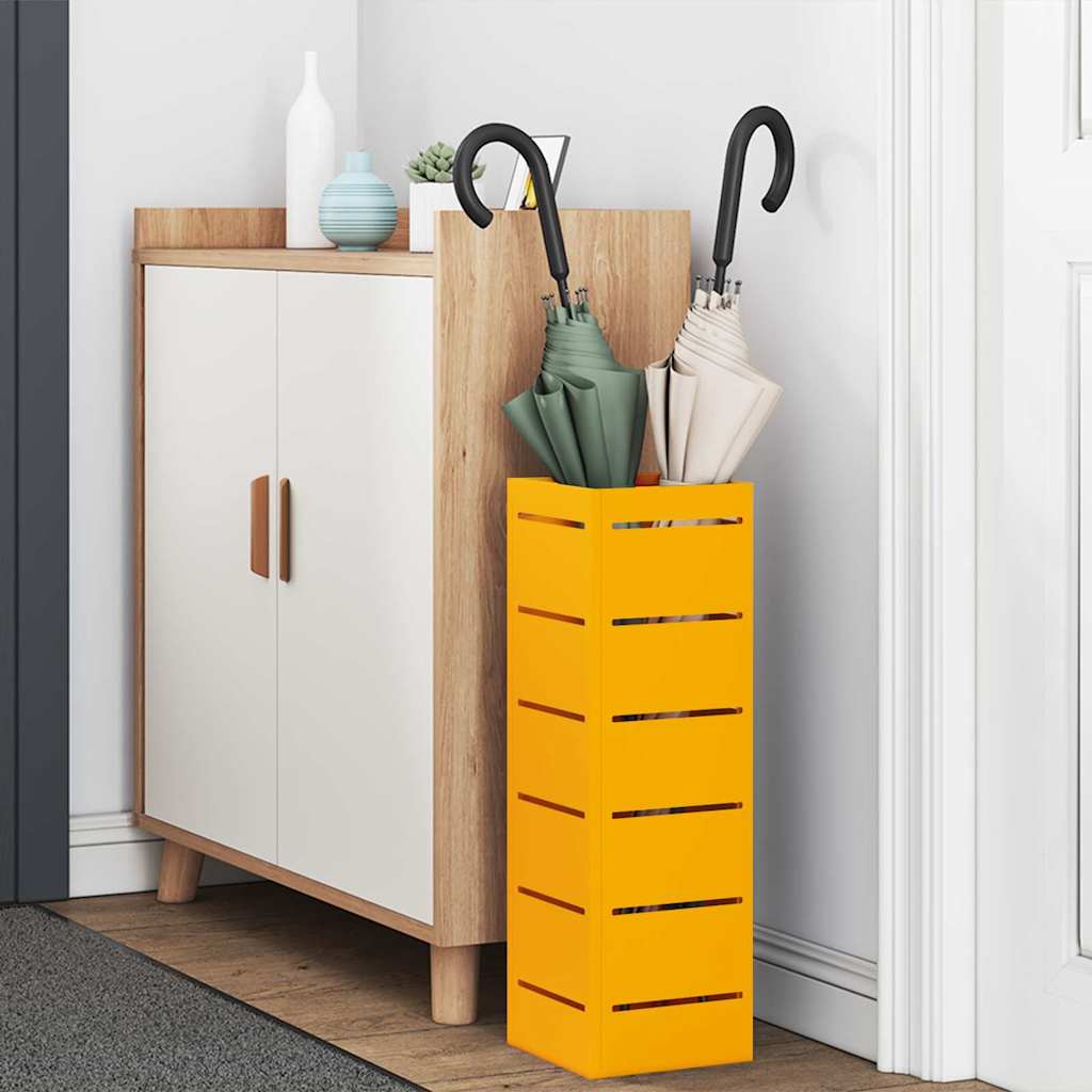 Vidaxl Regenschirm Standard Senfgelb 15,5 x 15,5 x 49 cm Metall