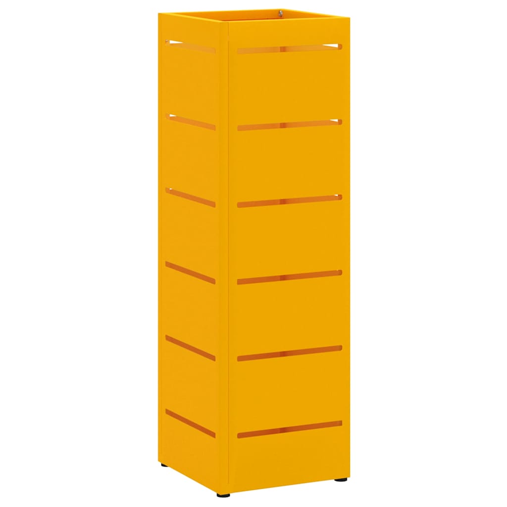 Vidaxl Regenschirm Standard Senfgelb 15,5 x 15,5 x 49 cm Metall