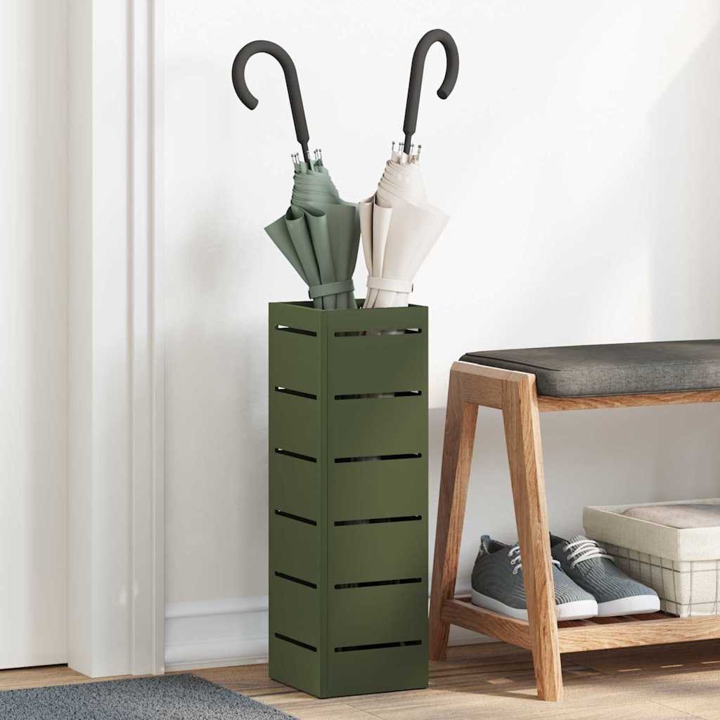 Vidaxx Regenschirm Standard Olivgrün 15,5 x 15,5 x 49 cm Metall