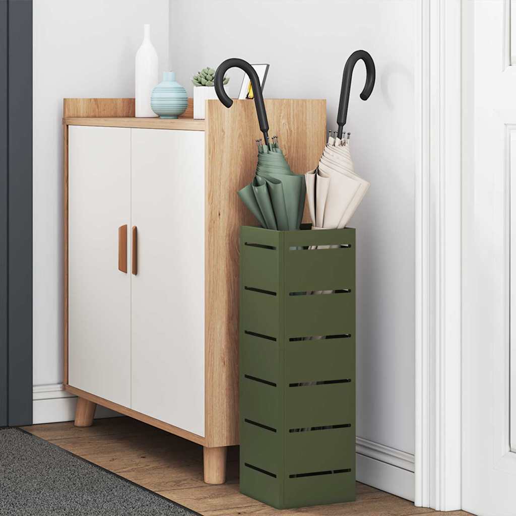 Vidaxx Regenschirm Standard Olivgrün 15,5 x 15,5 x 49 cm Metall