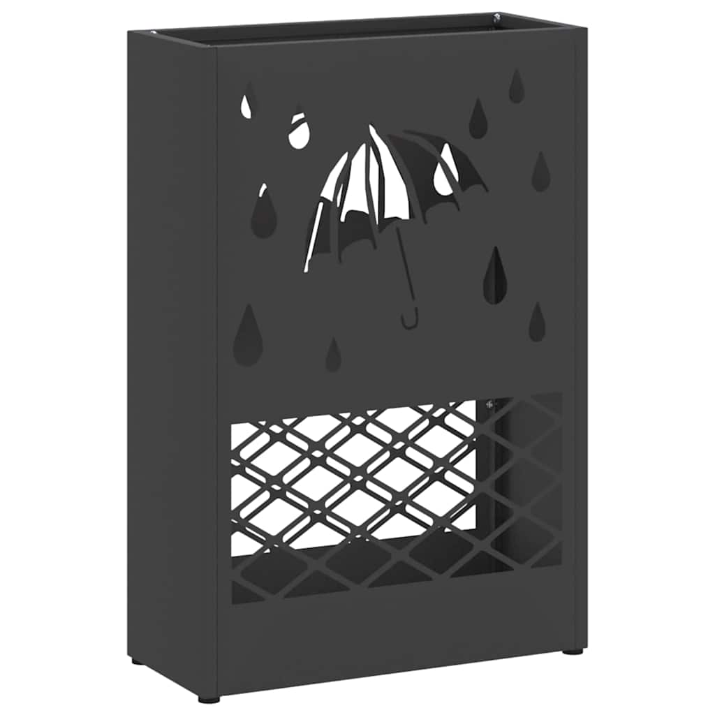 Vidaxx Regenschirm Standard Schwarz 28 x 12 x 41 cm Stahl