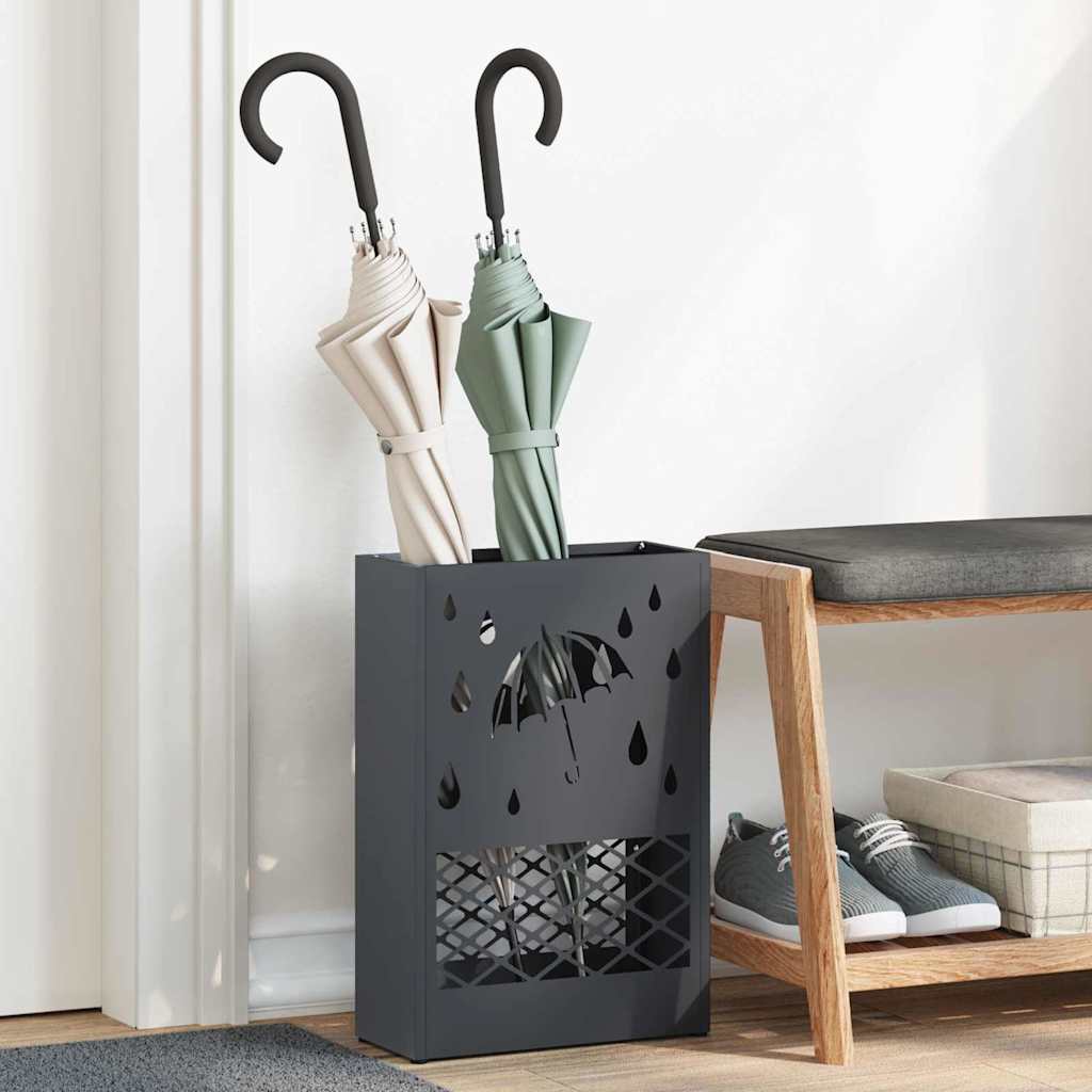 Vidaxl Regenschirm Standard Anthrazit 28 x 12 x 41 cm Stahl