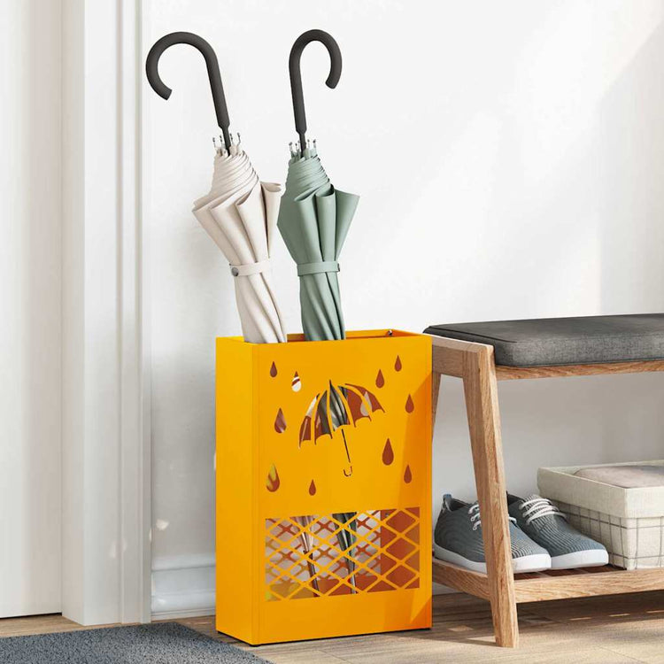 Vidaxl Regenschirm Standard senfgelb 28 x 12 x 41 cm Stahl