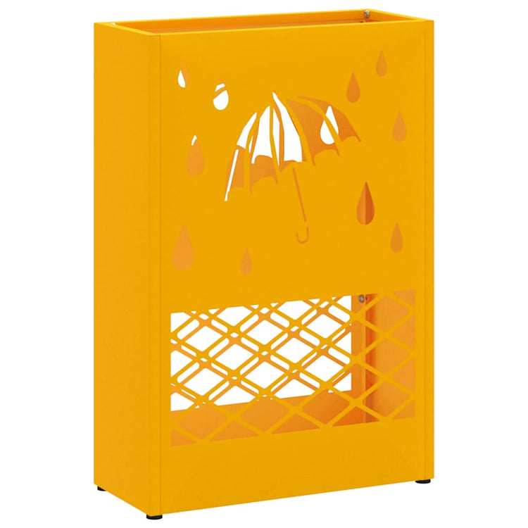 Vidaxl Regenschirm Standard senfgelb 28 x 12 x 41 cm Stahl