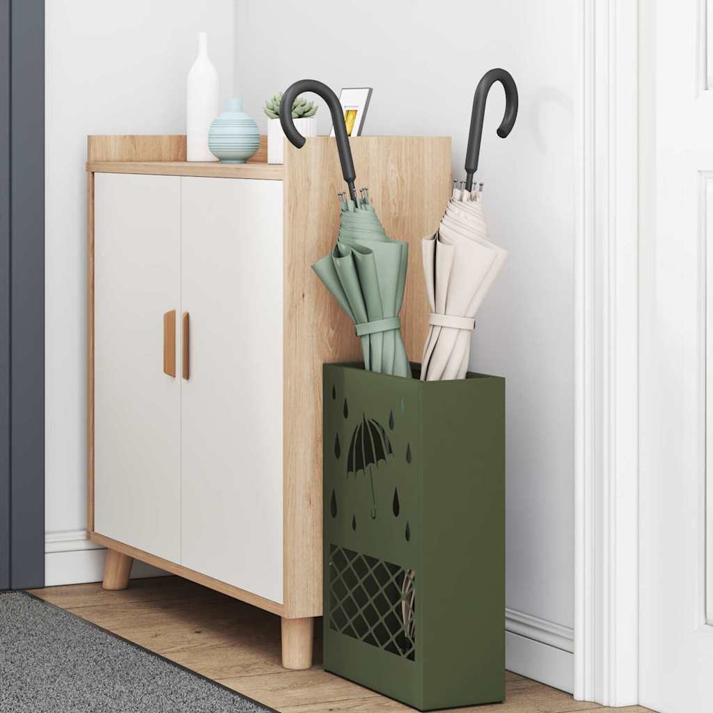 Vidaxx Regenschirm Standard Olivgrün 28 x 12 x 41 cm Stahl