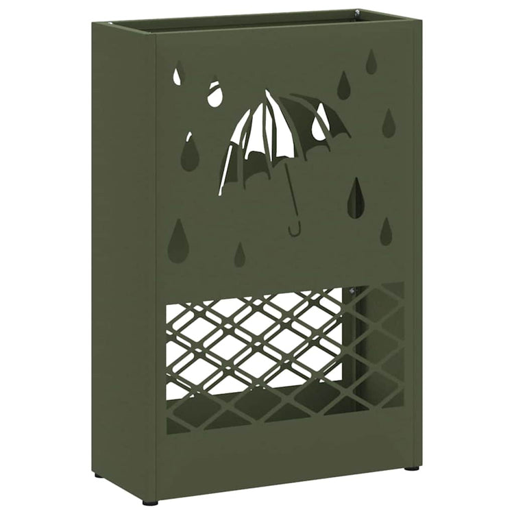 Vidaxx Regenschirm Standard Olivgrün 28 x 12 x 41 cm Stahl