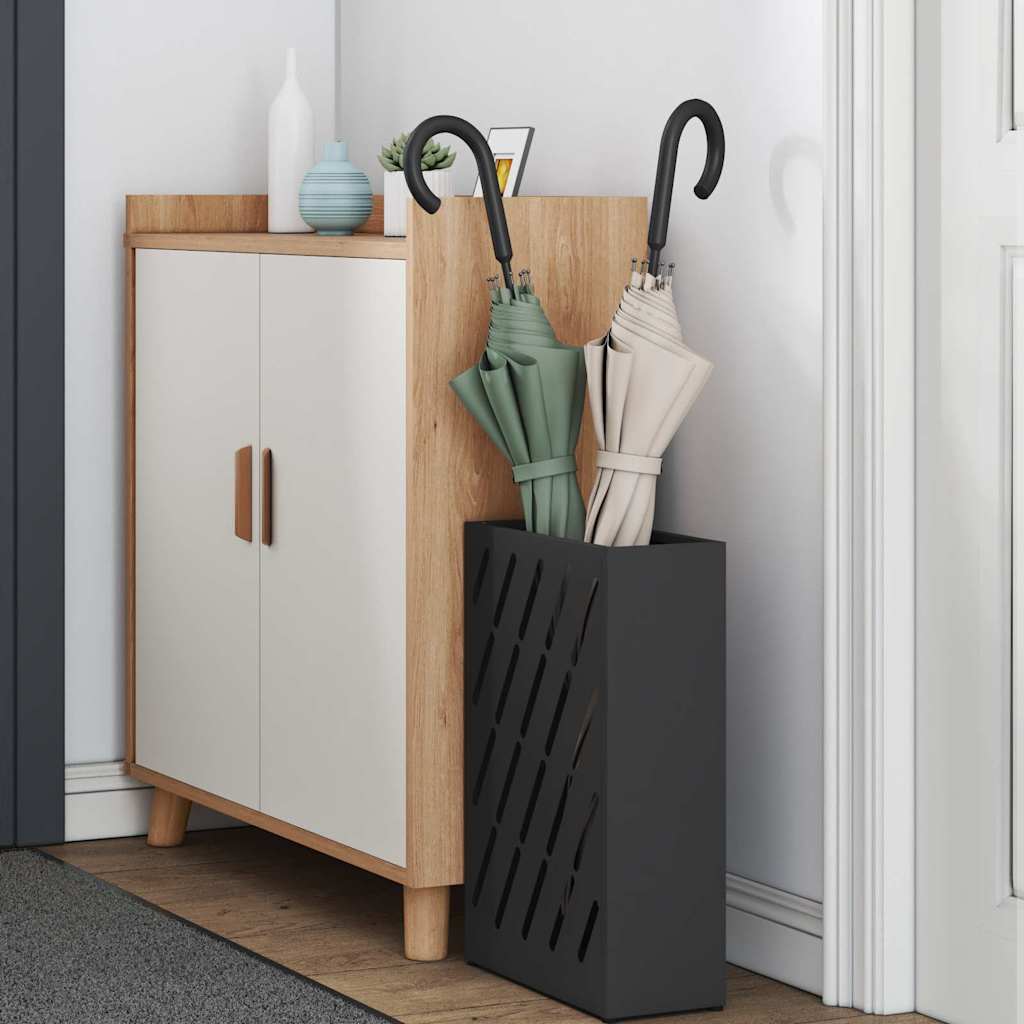 Vidaxx Regenschirm Standard Schwarz 28 x 12 x 41 cm Stahl