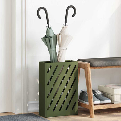 Vidaxx Regenschirm Standard Olivgrün 28 x 12 x 41 cm Stahl