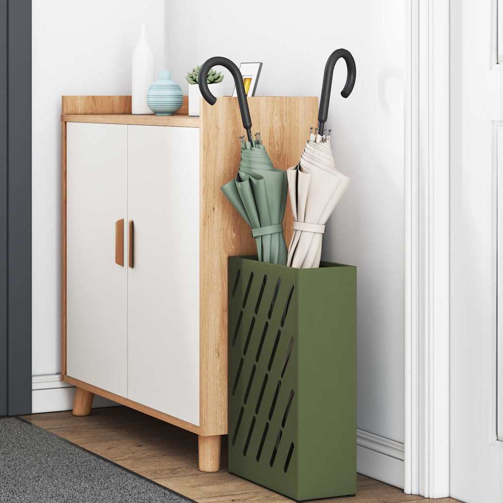 Vidaxx Regenschirm Standard Olivgrün 28 x 12 x 41 cm Stahl