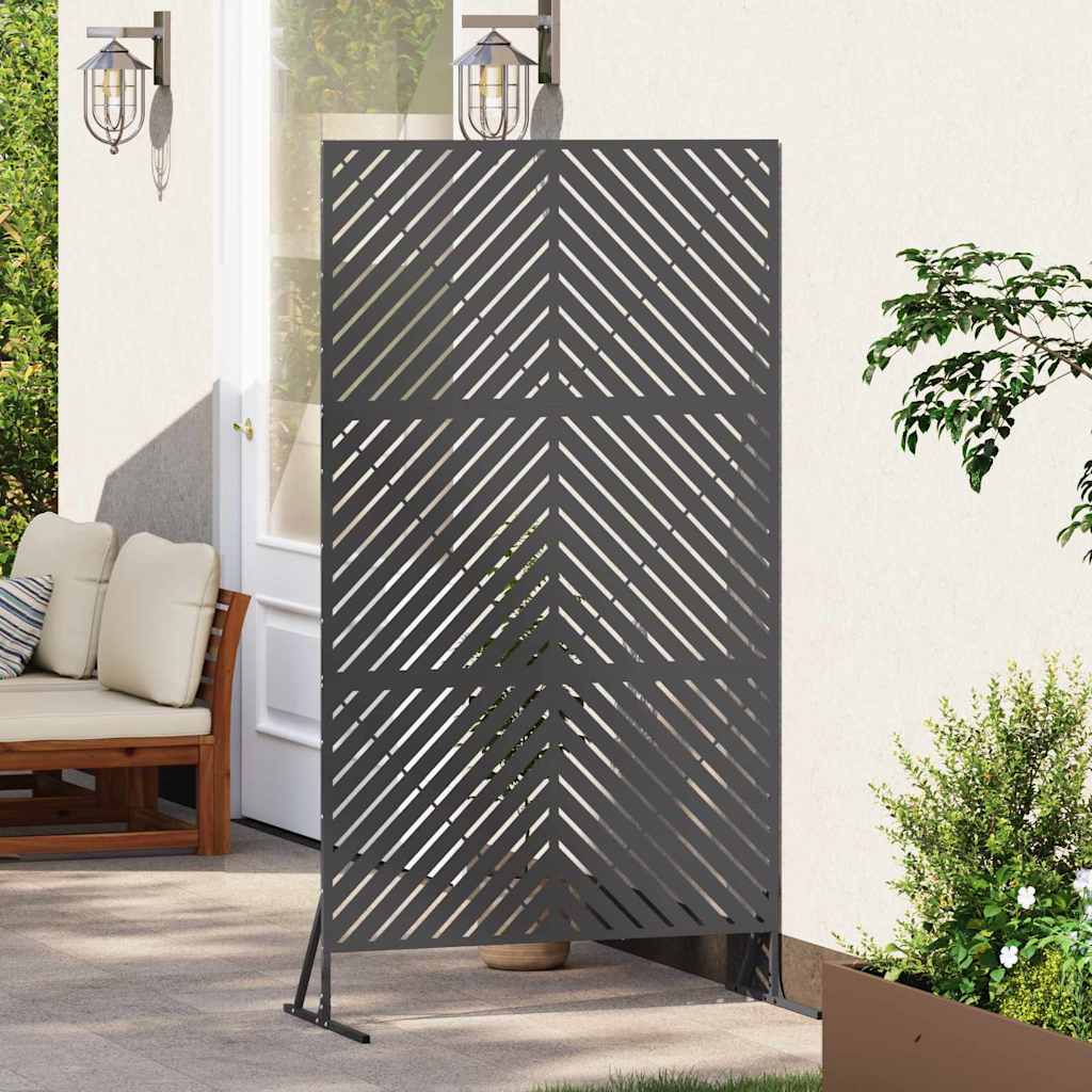Vidaxx Sichtschutz schwarz 100 x 50 x 180 cm Stahl