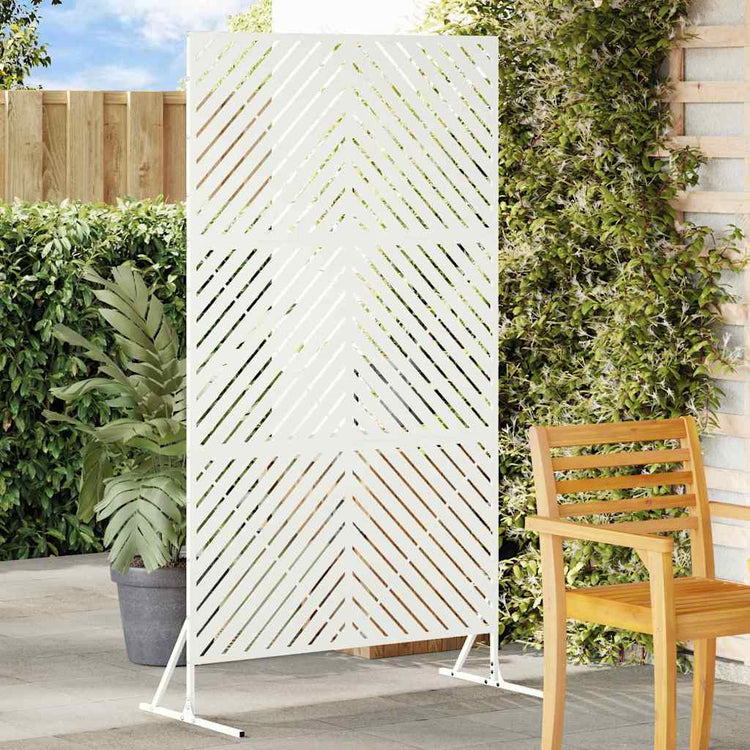 Vidaxx Sichtschutz weiß 100 x 50 x 180 cm Stahl