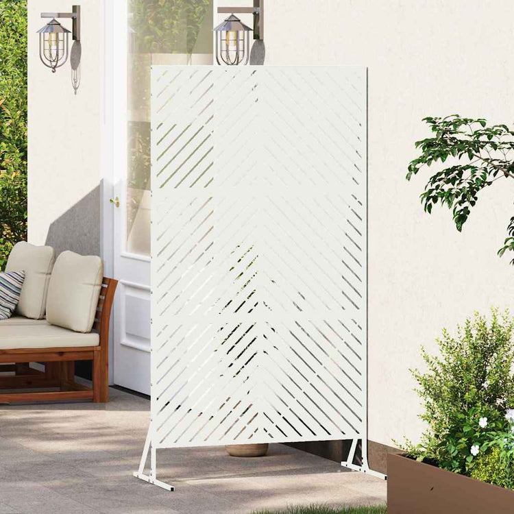 Vidaxx Sichtschutz weiß 100 x 50 x 180 cm Stahl