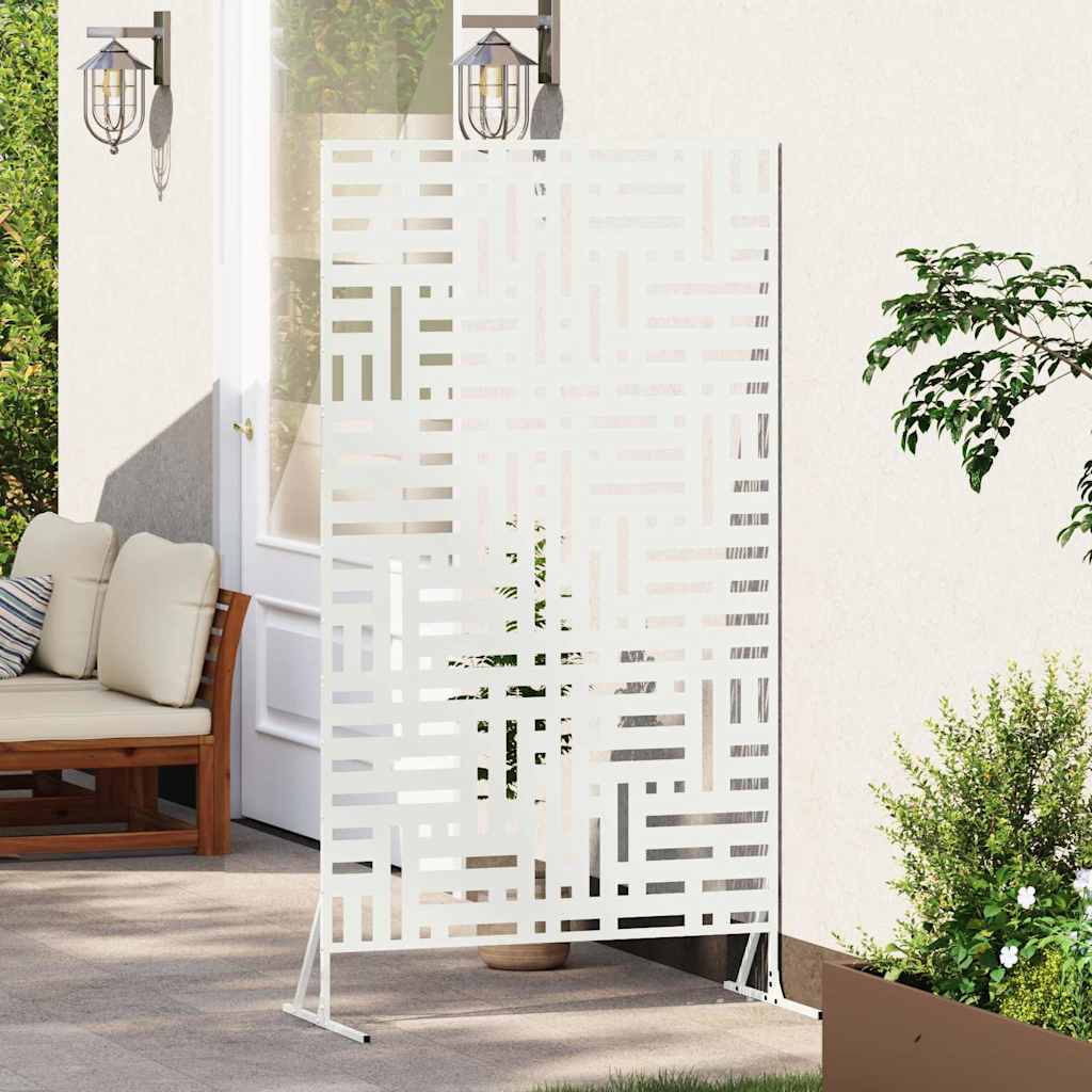 Vidaxx Sichtschutz weiß 100 x 50 x 180 cm Stahl