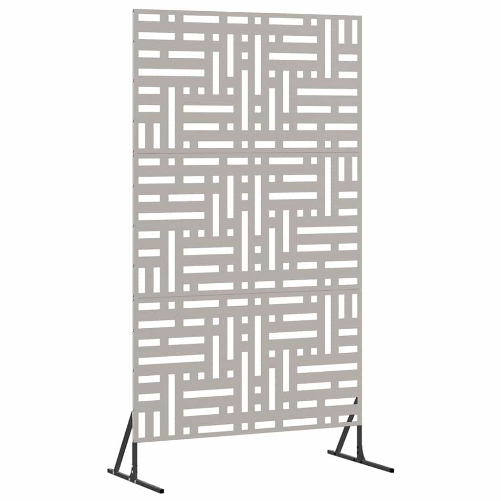 Vidaxx Sichtschutz grau 100 x 50 x 180 cm Cortenstahl