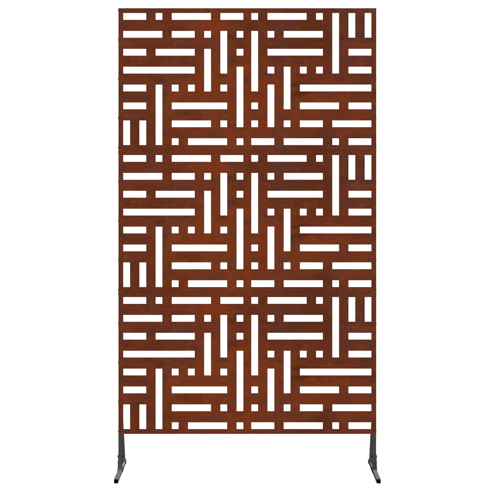 Vidaxx Sichtschutz grau 100 x 50 x 180 cm Cortenstahl
