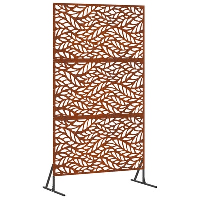 Vidaxx Sichtschutz grau 100 x 50 x 180 cm Cortenstahl