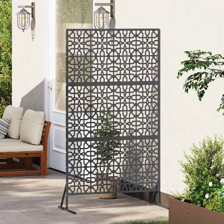 Vidaxx Sichtschutz schwarz 100 x 50 x 180 cm Stahl