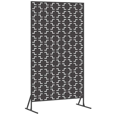 Vidaxx Sichtschutz schwarz 100 x 50 x 180 cm Stahl