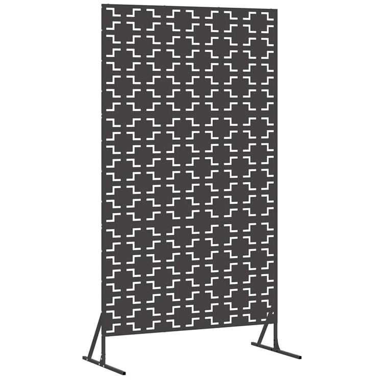 Vidaxx Sichtschutz schwarz 100 x 50 x 180 cm Stahl