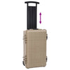 Vidaxx Hartgepäckkoffer Sand 56 x 35 x 23 cm Polypropylen und ABS